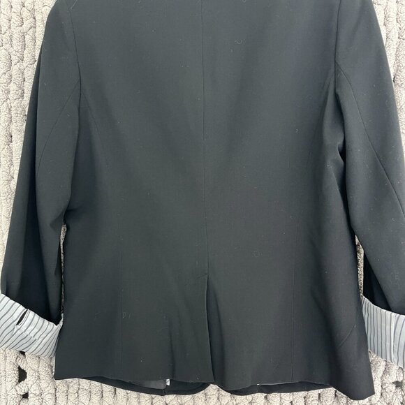 Lauren Conrad Black Tailored 3/4 Length Sleeve Blazer Size 10 - Picture 9 of 13